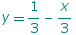 y1/3 - x/3