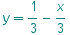y1/3 - x/3