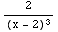 2/(x - 2)^3